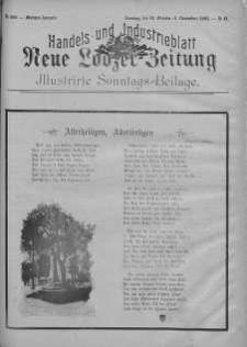 Illustrierte Sonntags Beilage: Handels und Industrieblatt. Neue Lodzer Zeitung 19 październik - 1 listopad 1903 nr 44