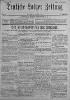 Deutsche Lodzer Zeitung 5 marzec 1918 nr 64