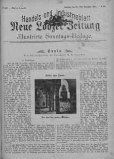 Illustrierte Sonntags Beilage: Handels und Industrieblatt. Neue Lodzer Zeitung 16 - 29 listopad 1903 nr 48