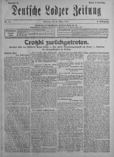 Deutsche Lodzer Zeitung 10 marzec 1918 nr 69