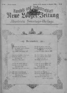 Illustrierte Sonntags Beilage: Handels und Industrieblatt. Neue Lodzer Zeitung 23 listopad - 6 grudzień 1903 nr 49