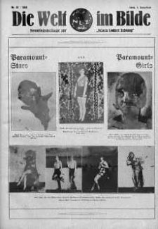 Die Welt im Bilde. Sonntagsbeilage zur "Neuen Lodzer Zeitung" 4 listopad 1928 nr 45