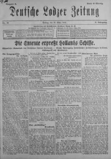 Deutsche Lodzer Zeitung 15 marzec 1918 nr 74