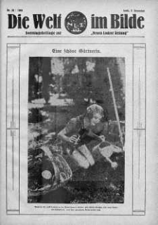 Die Welt im Bilde. Sonntagsbeilage zur "Neuen Lodzer Zeitung" 9 grudzień 1928 nr 50