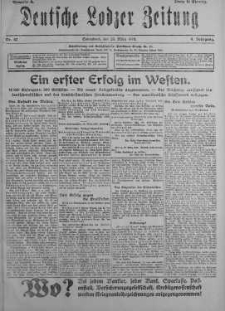 Deutsche Lodzer Zeitung 23 marzec 1918 nr 82