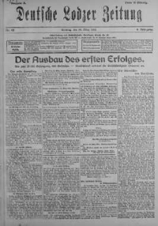 Deutsche Lodzer Zeitung 24 marzec 1918 nr 83