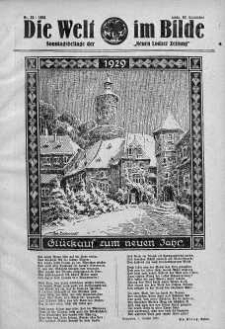 Die Welt im Bilde. Sonntagsbeilage zur "Neuen Lodzer Zeitung" 30 grudzień 1928 nr 53