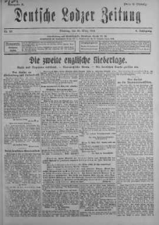 Deutsche Lodzer Zeitung 26 marzec 1918 nr 85