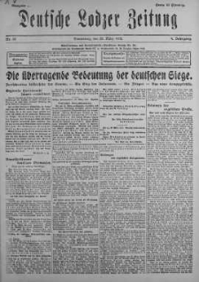 Deutsche Lodzer Zeitung 28 marzec 1918 nr 87