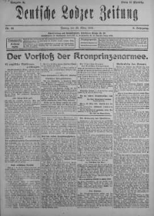 Deutsche Lodzer Zeitung 29 marzec 1918 nr 88