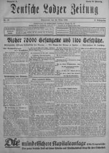 Deutsche Lodzer Zeitung 30 marzec 1918 nr 89