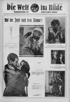 Die Welt im Bilde. Sonntagsbeilage zur "Neuen Lodzer Zeitung" 17 luty 1929 nr 7