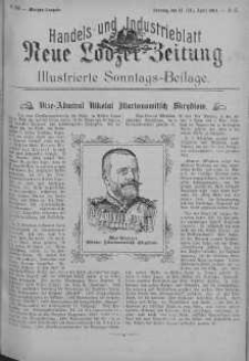 Illustrierte Sonntags Beilage: Handels und Industrieblatt. Neue Lodzer Zeitung 11 - 24 kwiecień 1904 nr 17
