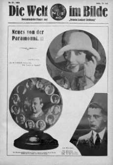 Die Welt im Bilde. Sonntagsbeilage zur "Neuen Lodzer Zeitung" 16 czerwiec 1929 nr 24