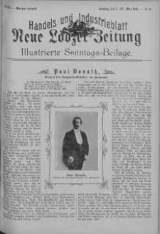 Illustrierte Sonntags Beilage: Handels und Industrieblatt. Neue Lodzer Zeitung 2 -15 maj 1904 nr 20