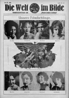 Die Welt im Bilde. Sonntagsbeilage zur "Neuen Lodzer Zeitung" 28 lipiec 1929 nr 30