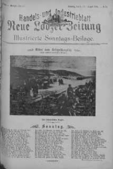 Illustrierte Sonntags Beilage: Handels und Industrieblatt. Neue Lodzer Zeitung 8 - 21 sierpień 1904 nr 34