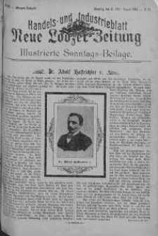 Illustrierte Sonntags Beilage: Handels und Industrieblatt. Neue Lodzer Zeitung 15 - 28 sierpień 1904 nr 35