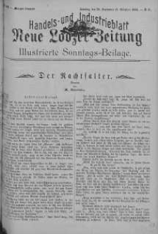 Illustrierte Sonntags Beilage: Handels und Industrieblatt. Neue Lodzer Zeitung 26 wrzesień - 9 październik 1904 nr 41