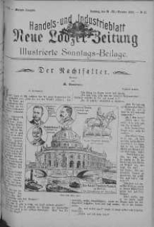 Illustrierte Sonntags Beilage: Handels und Industrieblatt. Neue Lodzer Zeitung 10 - 23 październik 1904 nr 43