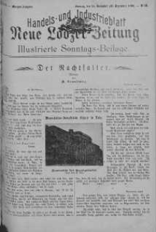 Illustrierte Sonntags Beilage: Handels und Industrieblatt. Neue Lodzer Zeitung 28 listopad - 11 grudzień 1904 nr 50
