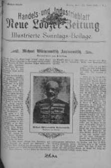 Illustrierte Sonntags Beilage: Handels und Industrieblatt. Neue Lodzer Zeitung 9 - 22 styczeń 1905 nr 4