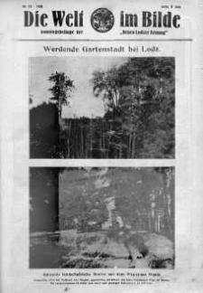 Die Welt im Bilde. Sonntagsbeilage zur "Neuen Lodzer Zeitung" 8 czerwiec 1930 nr 23