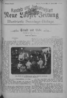 Illustrierte Sonntags Beilage: Handels und Industrieblatt. Neue Lodzer Zeitung 20 marzec - 2 kwiecień 1905 nr 14