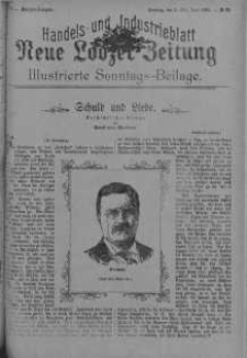 Illustrierte Sonntags Beilage: Handels und Industrieblatt. Neue Lodzer Zeitung 5 - 18 czerwiec 1905 nr 25