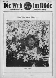 Die Welt im Bilde. Sonntagsbeilage zur "Neuen Lodzer Zeitung" 11 styczeń 1931 nr 2