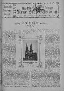 Illustrierte Sonntags Beilage: Handels und Industrieblatt. Neue Lodzer Zeitung 4 - 17 wrzesień 1905 nr 38