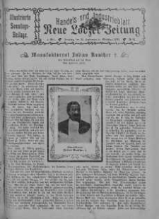 Illustrierte Sonntags Beilage: Handels und Industrieblatt. Neue Lodzer Zeitung 25 wrzesień - 8 październik 1905 nr 41