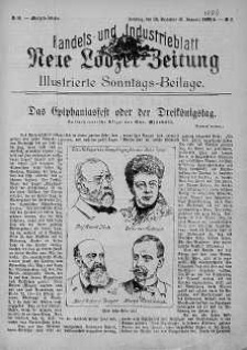 Illustrierte Sonntags Beilage: Handels und Industrieblatt. Neue Lodzer Zeitung 26 grudzień - 6 styczeń 1905/1906 nr 2