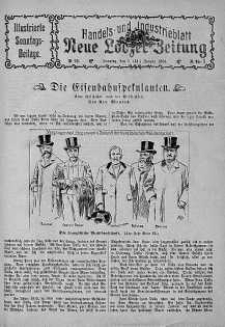 Illustrierte Sonntags Beilage: Handels und Industrieblatt. Neue Lodzer Zeitung 1 - 14 styczeń 1906 nr [3]