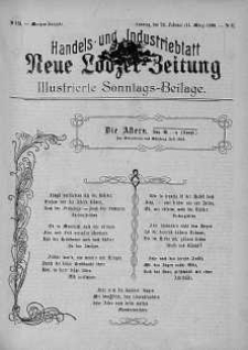 Illustrierte Sonntags Beilage: Handels und Industrieblatt. Neue Lodzer Zeitung 26 luty - 11 marzec 1906 nr 11