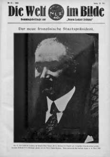 Die Welt im Bilde. Sonntagsbeilage zur "Neuen Lodzer Zeitung" 22 maj 1932 nr 21