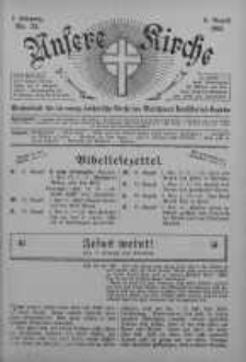 Unsere Kirche 11 sierpień 1912 nr 32