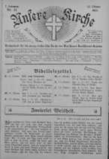 Unsere Kirche 13 październik 1912 nr 41