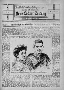 Illustrierte Sonntags Beilage: Handels und Industrieblatt. Neue Lodzer Zeitung 11 - 24 czerwiec 1906 nr 26