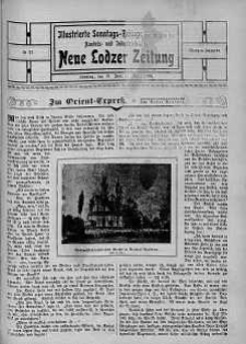 Illustrierte Sonntags Beilage: Handels und Industrieblatt. Neue Lodzer Zeitung 18 czerwiec - 1 lipiec 1906 nr 27