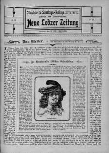 Illustrierte Sonntags Beilage: Handels und Industrieblatt. Neue Lodzer Zeitung 2 - 15 lipiec 1906 nr 29