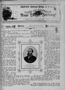 Illustrierte Sonntags Beilage: Handels und Industrieblatt. Neue Lodzer Zeitung 13 - 26 sierpień 1906 nr 35