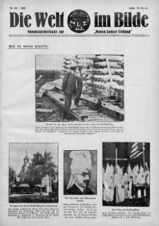 Die Welt im Bilde. Sonntagsbeilage zur "Neuen Lodzer Zeitung" 14 sierpień 1932 nr 33