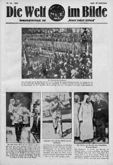 Die Welt im Bilde. Sonntagsbeilage zur "Neuen Lodzer Zeitung" 25 wrzesień 1932 nr 39