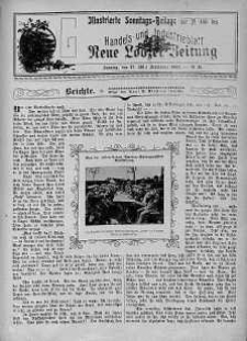 Illustrierte Sonntags Beilage: Handels und Industrieblatt. Neue Lodzer Zeitung 17 -30 wrzesień 1906 nr 40