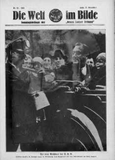 Die Welt im Bilde. Sonntagsbeilage zur "Neuen Lodzer Zeitung" 27 listopad 1932 nr 48