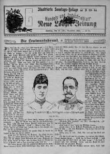 Illustrierte Sonntags Beilage: Handels und Industrieblatt. Neue Lodzer Zeitung 12 - 25 listopad 1906 nr 48