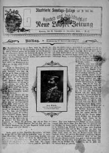 Illustrierte Sonntags Beilage: Handels und Industrieblatt. Neue Lodzer Zeitung 19 listopad - 2 grudzień 1906 nr 49
