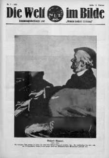 Die Welt im Bilde. Sonntagsbeilage zur "Neuen Lodzer Zeitung" 12 luty 1933 nr 7