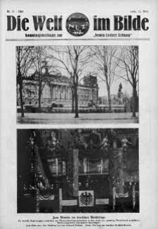Die Welt im Bilde. Sonntagsbeilage zur "Neuen Lodzer Zeitung" 12 marzec 1933 nr 11